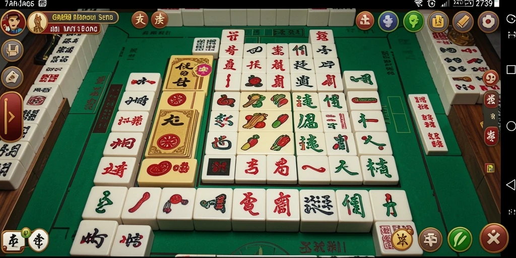 Screenshot utama menunjukkan gameplay Mahjong yang menarik dan menantang.