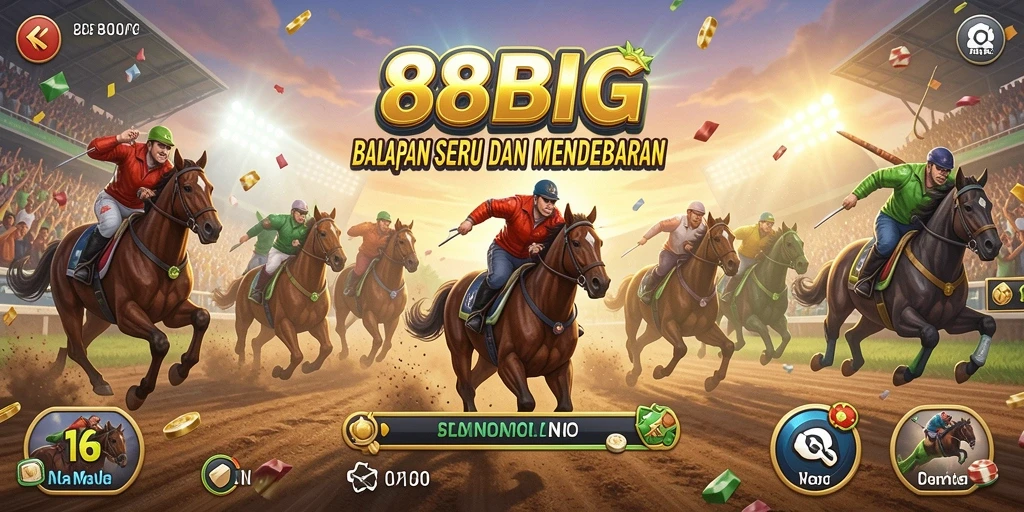 Tampilan screenshot game 88BIG menampilkan aksi balapan yang mendebarkan.