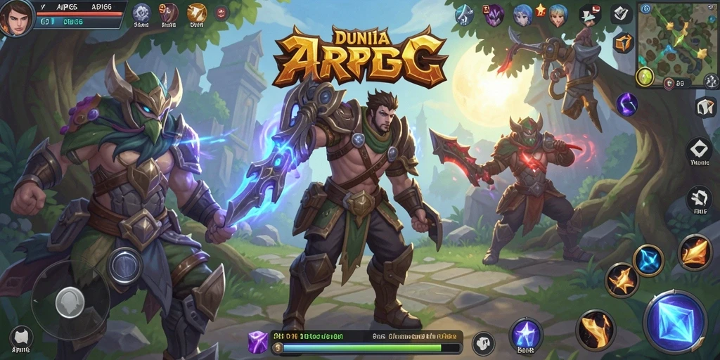 Screenshot utama API66 menampilkan aksi seru dalam pertarungan ARPG.