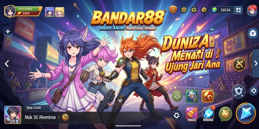 Gameplay seru dalam BANDAR88 dengan karakter anime kesayangan.
