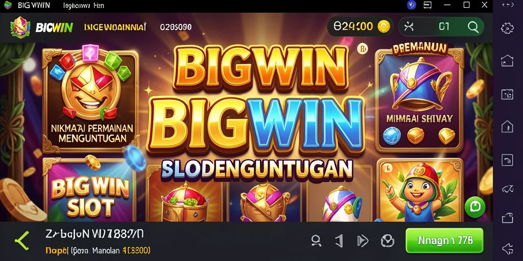 Tampilan gameplay yang menarik dari BIGWIN saat memutar mesin Slot.
