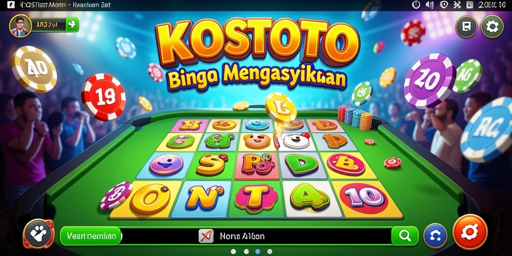Screenshot gameplay KOSTOTO yang menampilkan keseruan bermain Bingo.