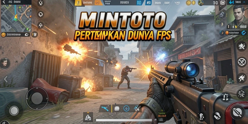 Screenshot gameplay MINTOTO menampilkan aksi tembak-menembak yang intens dan grafis yang memukau.