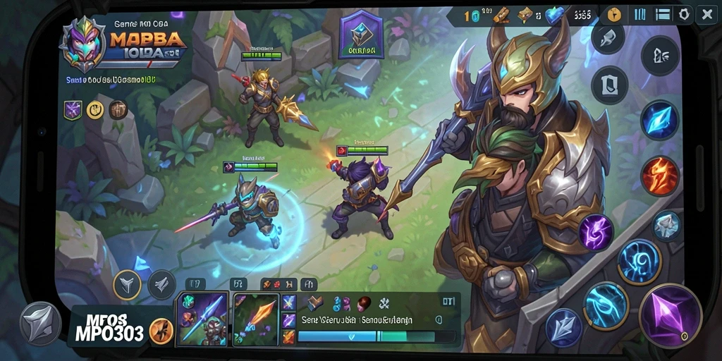 Tangkapan layar gameplay menarik dari MPO303 yang menunjukkan strategi MOBA.