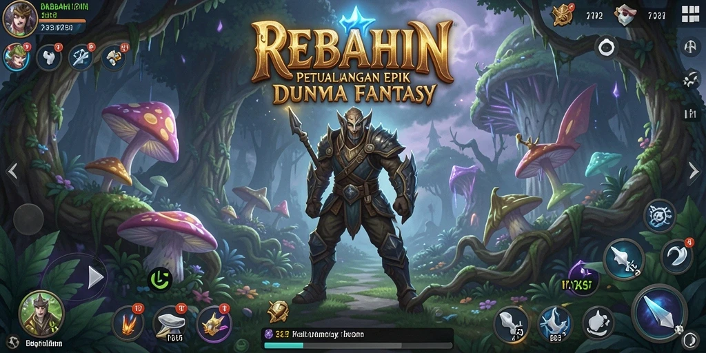 Tampilan menarik dari gameplay REBAHIN yang seru dan menantang.