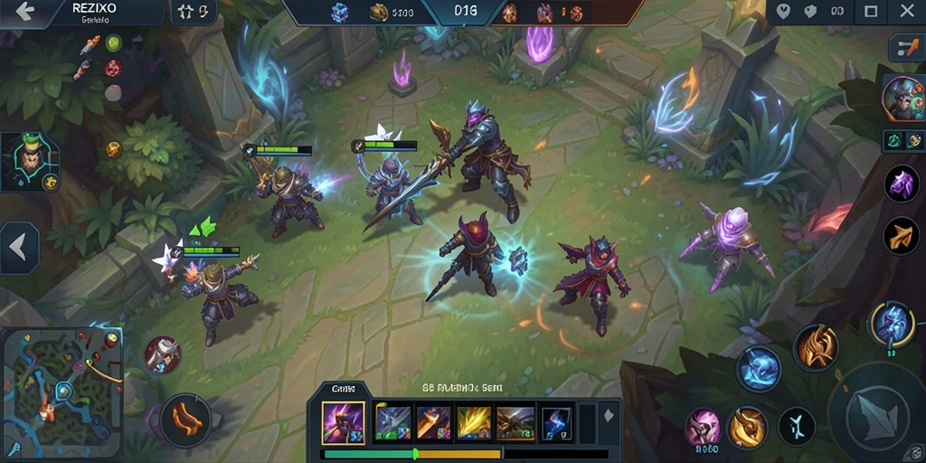 Screenshot gameplay seru di REZIXO saat perang tim.