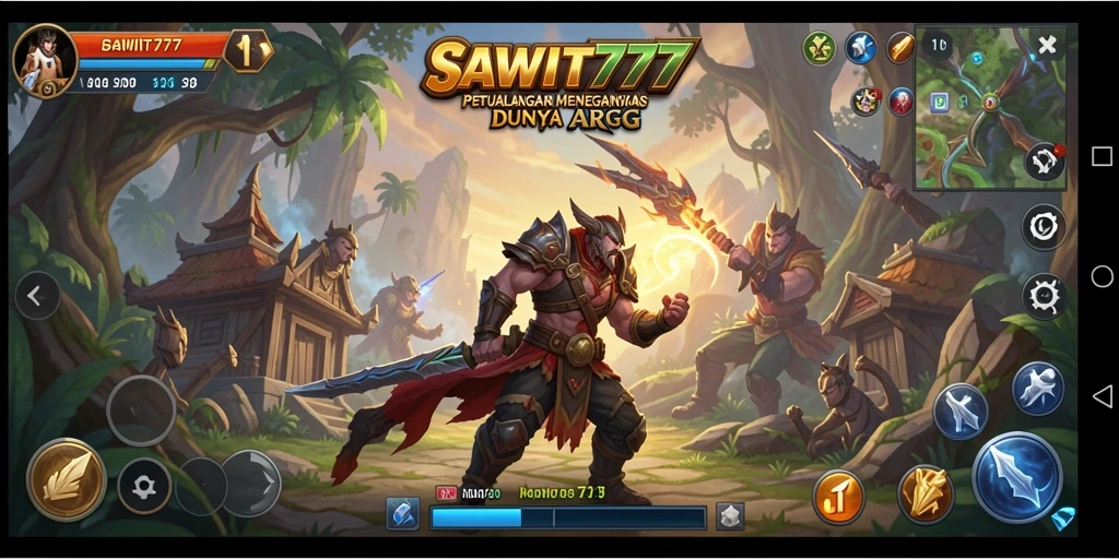 Tangkapan layar dari gameplay mendebarkan SAWIT777 dalam dunia ARPG.