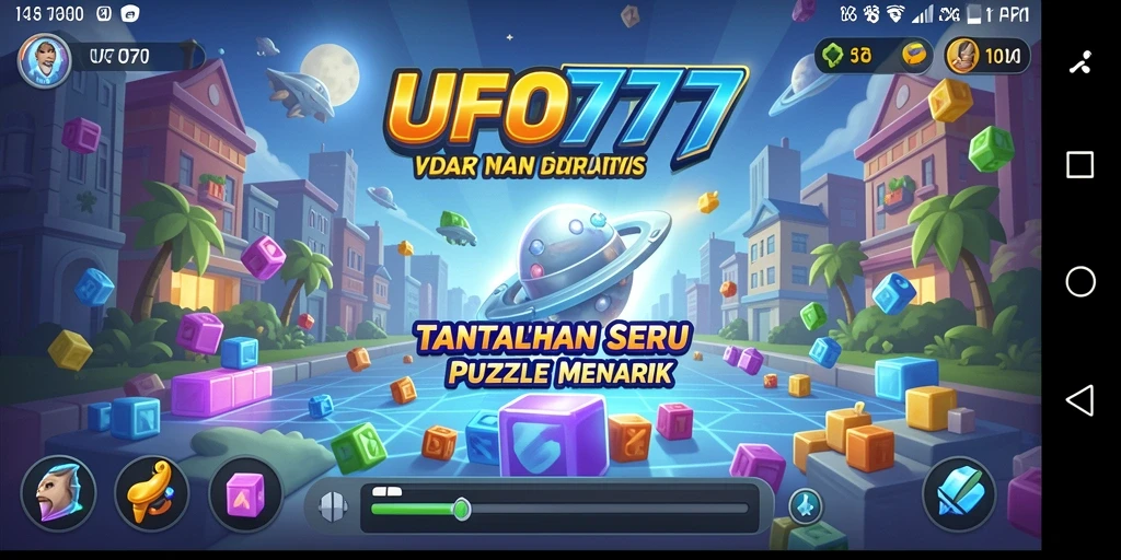 Tampilan gameplay seru dari UFO777, memukau dan menantang.