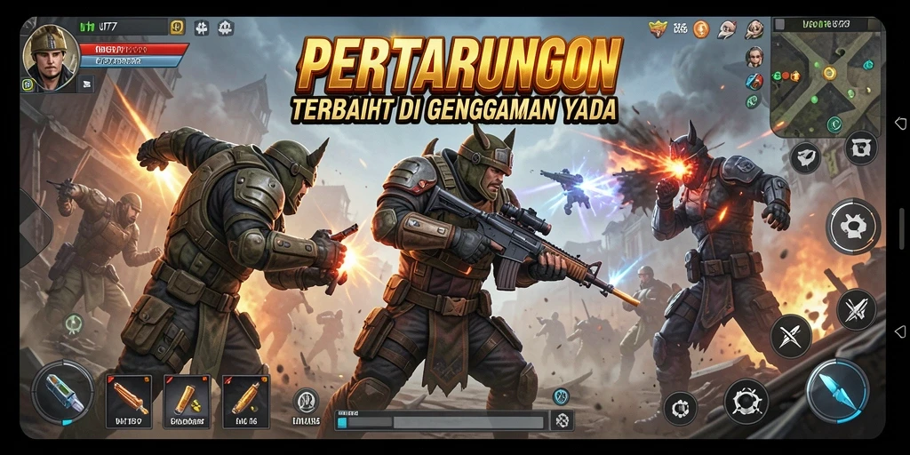 Tampilan gameplay seru dalam UT77 dengan pertarungan epik.