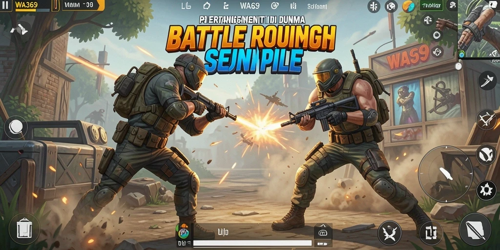 Tampilan gameplay seru di permainan Battle Royale WA369.