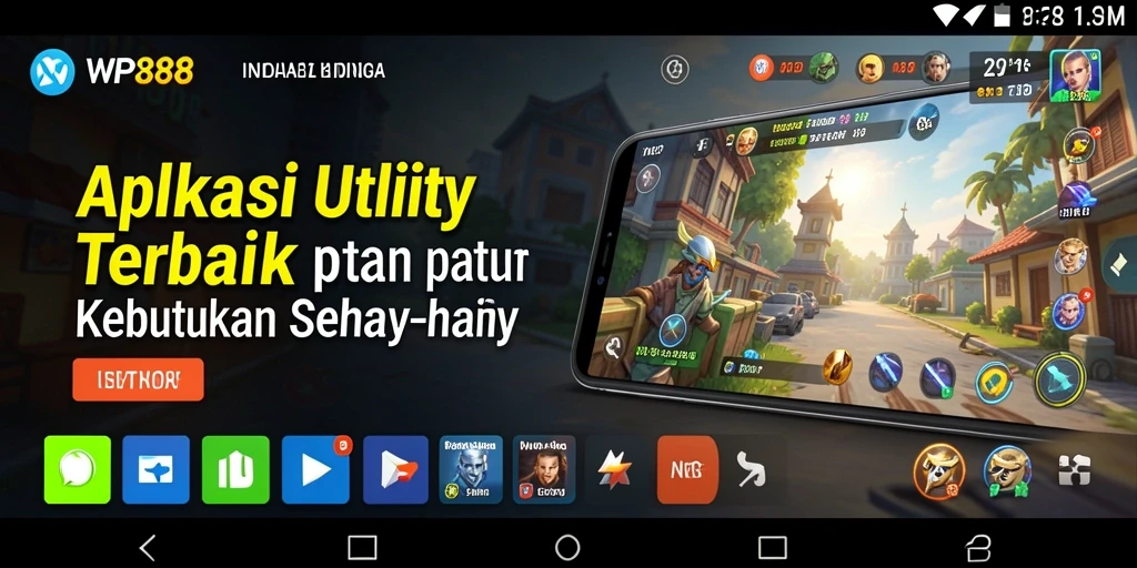 Tampilan antarmuka utama WP888 yang sederhana dan fungsional.